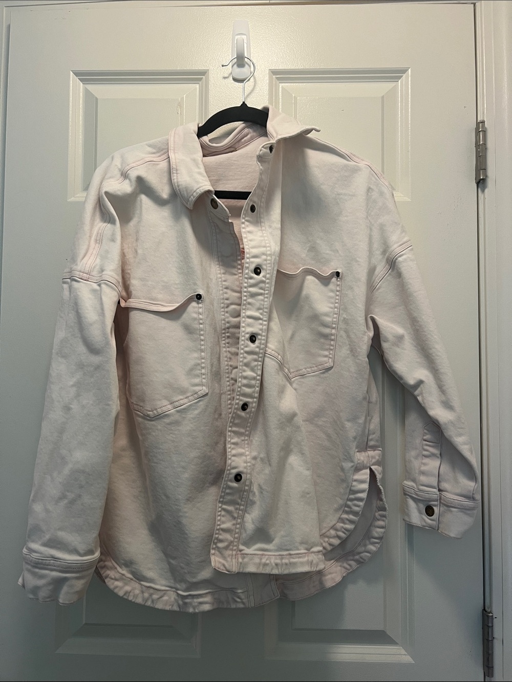 Faherty Light Pink Women's Overshirt Jacket